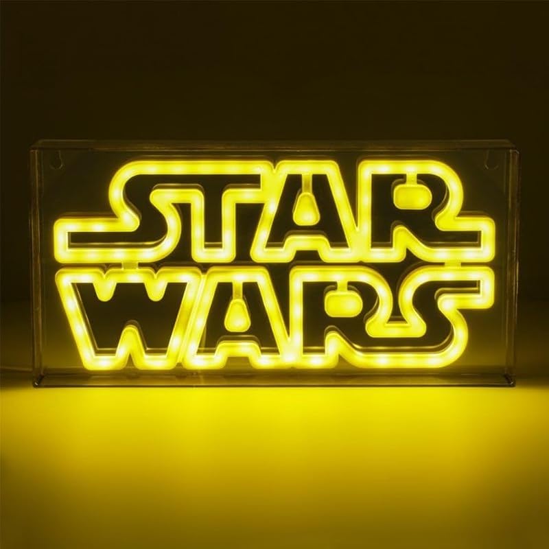 Luce Neon Star Wars Lampada con Montaggio a Parete o da Tavolo, Decorazione Memorabilia