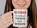 Hello Pension Goodbye Tension Office Humor Funny Retirement Gifts Coffee Mug for Men Women Boss Coworker Novelty Gift Ideas for Retiring Husband Wife Mom Dad Senior Men Fun Cup For Christmas Birthday