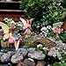PRETMANNS Fairy Garden Pond Accessories - Miniature Fairies Set – 3 Fairy Figurines & Sign with a Beautiful Large Crafted Lily Pond (8.3