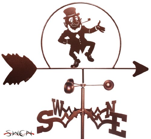 Hand Made LEPRECHAUN IRISH GARDEN Stake Weathervane ~NEW~