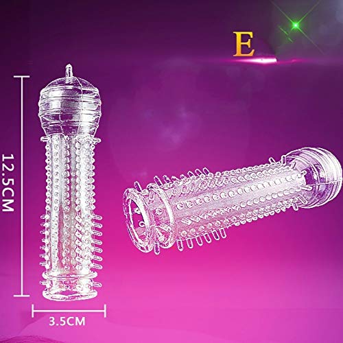 sandywident 5pcs Adult Sex Fun Elastic Rubber Reusable Condoms Adult Couples Toy Sex Extender Products Condom Sex Massager