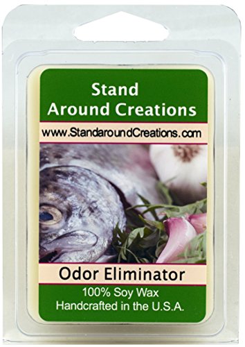 100% All Natural Soy Wax Melt Tart - Odor Eliminator: Wipe out smoke and odors quickly and easily with this invigorating spice fragrance. It really works well! This fragrance is infused with natural essential oils, including Orange, Grapefruit and Cinnamon. - 3oz - Naturally Strong Scented