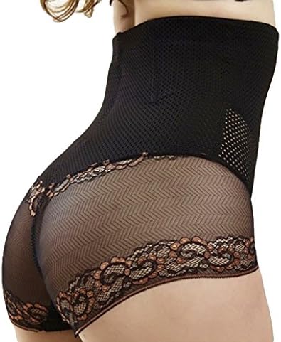 Sweet Cherry Waist Cincher Girdle Brief Belly Slimmer Trainer Sexy Lace Butt Enhancer (X-Large, Black)