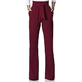 Lucuna Women's Dress Pants High Waisted Wide Leg Work Pants Slacks Office Business Casual Trousers