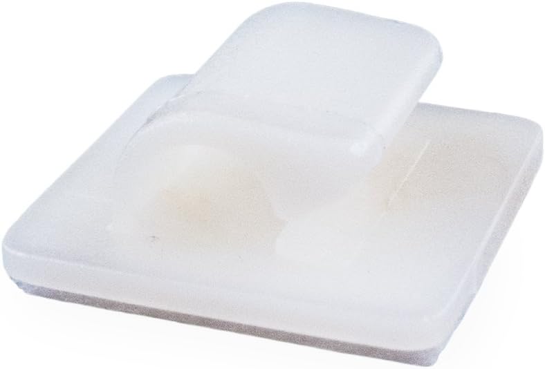 SD Products SACCN001-100 Self Adhesive Cable Clips, Natural, 4-5 mm Diameter, Set of 100 Pieces