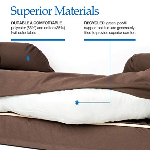 PetFusion Ultimate Memory Foam Dog Bed Lounge Comfortable Waterproof