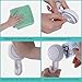Teletrogy Suction Hooks Vacuum Suction Cup Hooks Powerful Bath Shower Hooks Heavy Duty Hooks for Shower Wall Rustproof Shower Hooks for Shower Towel Chrome Loofah Robe -Utility Hooks 4 Pack