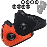 Infityle Dust Mask - Reusable Activated Carbon Dustproof Masks with Extra Filter Cotton Sheet and Valves for Pollution,Anti Allergy, PM2.5, Running, Cycling,Woodworking