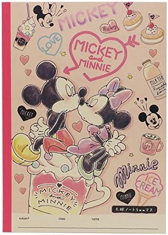 Disney Mickey &amp; Minnie Grid Notebook B5 Size CR48667