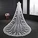 ElieHouse Women's Custom Made Sequins Chapel Wedding Bridal Veil With Comb E63
