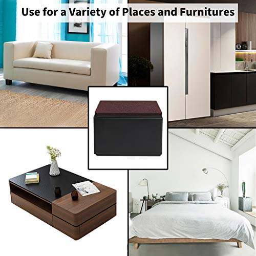 Ezprotekt 2 Inch Bed and Furniture Risers, Heavy Duty Square Sofa Table