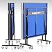 GamePoint Tables Indoor Ping Pong Table - Includes Tension Adjustable Clamp Style Net, Foldable Locking Caster Wheels, 1v1, 2v2, Playback Mode