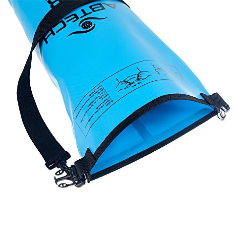 Dry Bags Waterproof Set of 2 ABTECH - 10 & 20 Liters - for Boating, Camping, Kayaking, Swimming, and Watersports