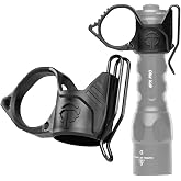 Thyrm Switchback 3.0 Deep Carry Flashlight Ring, Premium Metal Clip, Black | Wire Clip Adjustable to Two Heights, Made in USA, For 1&rdquo; Diameter Lights by SureFire, Modlite, Streamlight, Fenix, Nitecore