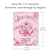 kandouren RFID Blocking Passport Holder Cover Case,Pink Marble passport wallet for Girl & Women,best gifts for travelers,credit card and ID holder wallets,travel accessories