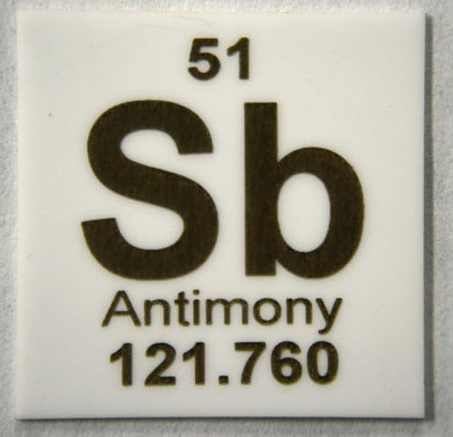 "Antimony" 1" x 1" Elemental Ceramic Column Scoring Wafer