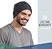 Brook + Bay Cable Knit Beanie Winter Hat for Women - Warm, Chunky, Soft Stretch, Thick & Cute Knitted Caps for Cold Weather Black Gray