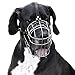 BRONZEDOG Dog Muzzle Adjustable Durable Metal Wire Basket for Large and Extra Large Dogs with Leather Straps Breathable, Drinkable, Training, Prevents Biting (Stainless Steel, Great Dane)