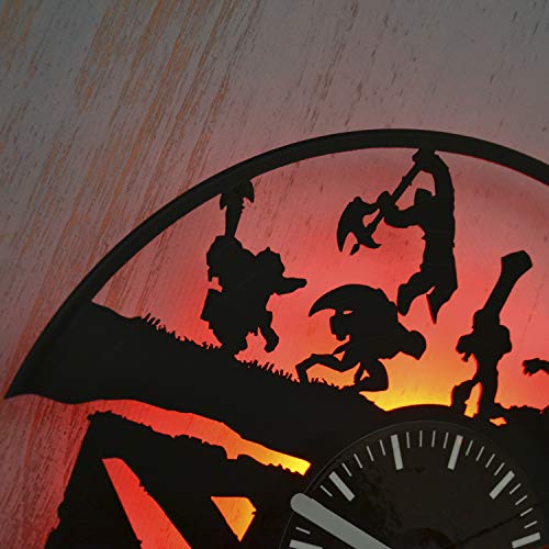 image for Art Finder DOTA Led Light Vinyl Record Wall Clock - Get Unique Bedroom
