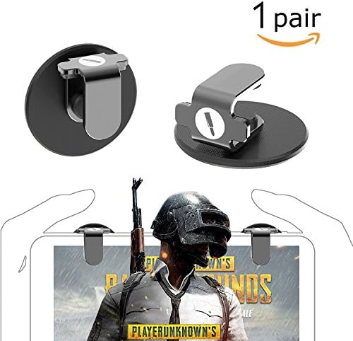 Mobile Game Controller For PUBG Fortnite Rules of survia - Sensitive Shoot and Aim Buttons L1R1 , Cell Phone Games of Survial - All Metal Cell Phone Game Controller For IOS Android(1 Pair)