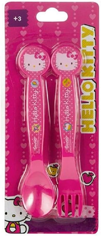 Set Besteck Bebe Gabel Und Loffel Hello Kitty Amazon De Kuche Haushalt