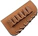 XCH Buttstock Shotgun Shell Holder, Holds 6 Shotgun Shells, Genuine Leather, Right Handed
