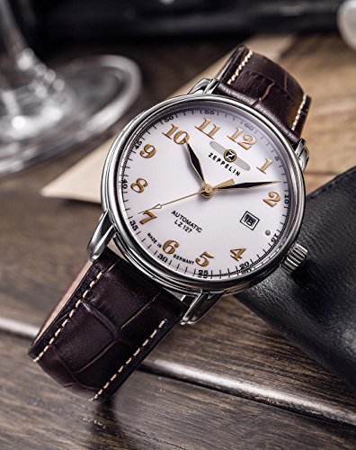 Zeppelin Men's Watch 76561 With Automatic White Dial