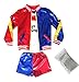 New Girls Coat Shorts Tops Set Halloween Costume For Kids (M)