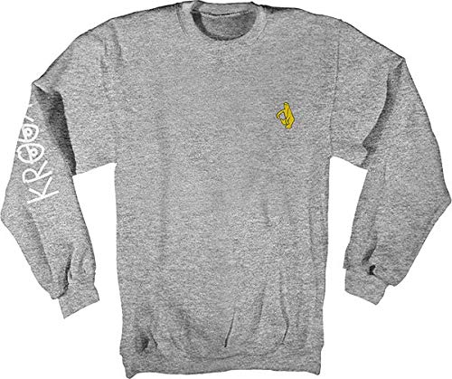 Shmolo Eyes Athletic Heather Men's Crew Neck Sweatshirt - Me