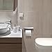 E-PRANCE Toilet Paper Holder with Shelf - Heavy Duty Bathroom Tissue Holder Toilet Roll Holder Wall Mount, Chrome