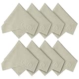 Microfiber Cleaning Cloths (8 Pack) - for Camera Lenses, Camera Screens, Surface Tablet, PSP Screen, Monitor, Smartphones, Screens, Cell Phones (iPhone, iPad, Samsung, Blackberry, Motorola, HTC), Tablets (iPad, Nexus, Galaxy Tab), LCD TV and Laptop Screens, Glasses, Car GPS Screens, Spectacles, Silverware, Watches and Any Other Delicate Surface (8 Grey, 8 x 8 inches (20cm x 20cm)) QK6