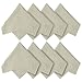 Microfiber Cleaning Cloths (8 Pack) - for Camera Lenses, Camera Screens, Surface Tablet, PSP Screen, Monitor, Smartphones, Screens, Cell Phones (iPhone, iPad, Samsung, Blackberry, Motorola, HTC), Tablets (iPad, Nexus, Galaxy Tab), LCD TV and Laptop Screens, Glasses, Car GPS Screens, Spectacles, Silverware, Watches and Any Other Delicate Surface (8 Grey, 8 x 8 inches (20cm x 20cm)) QK6
