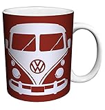 Volkswagen VW Camper Van Home is Where You Park It Vintage Illustrated Car Art Saying Porcelain Gift Coffee (Tea, Cocoa) 11 Oz. Mug