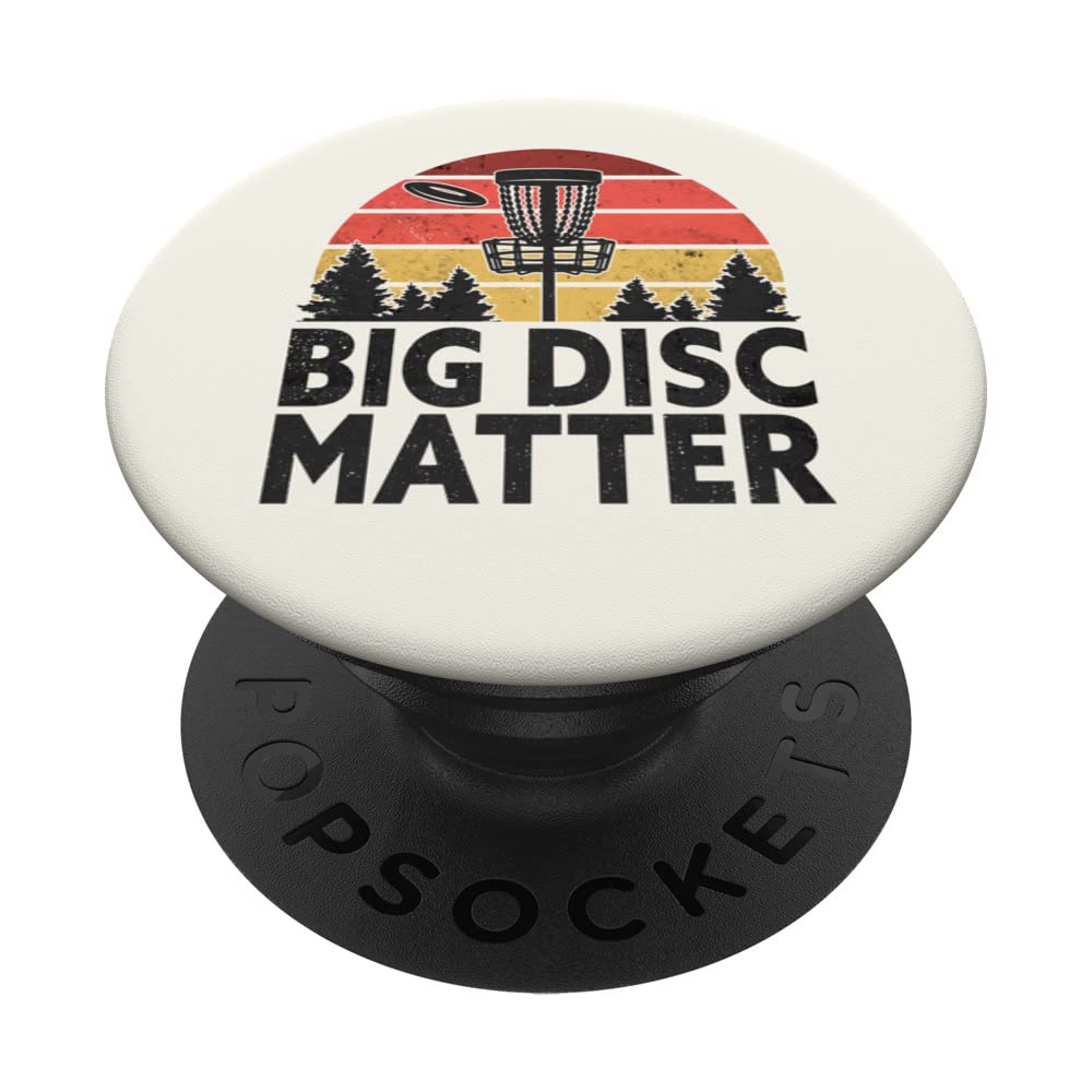 Big Disc Matter Golf Golfer Frisbee Golf Frolf Disk Golf PopSockets Swappable PopGrip