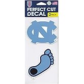 WinCraft North Carolina Tar Heels Perfect Cut Decal 4" x 4" - Set of 2
