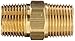Dixon Valve BCN37 Brass Fitting, Hex Nipple, 3/8