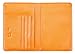 NapaWalli Leather Passport Holder Wallet Cover Case RFID Blocking Travel Wallet (crosshatch orange)