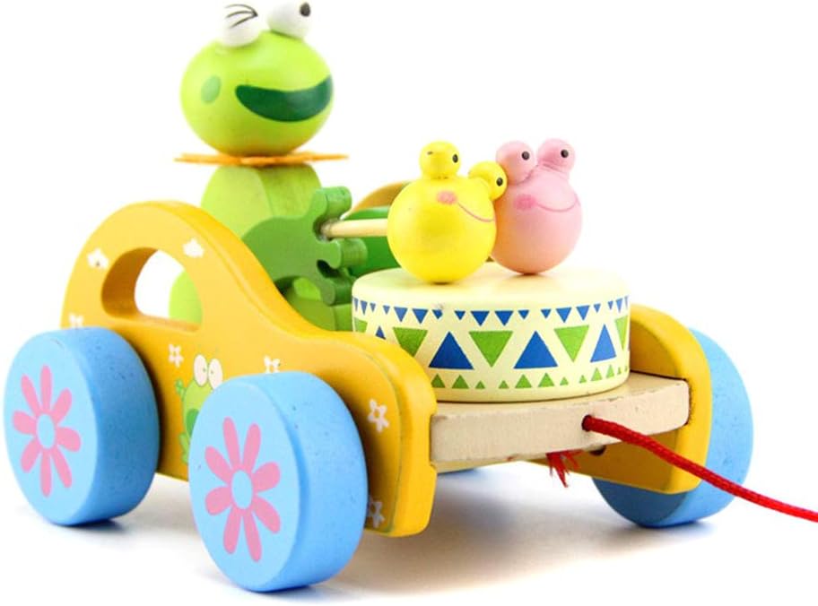 Girello Per Bambini - Paperella Gialla Da Spingere, Giocattolo Da Tirare Con Le Anatre, Ausilio Interattivo Per L'Apprendimento Del Bambino Con Suoni - 5