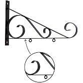 18" Scroll Bracket with "S" hooks