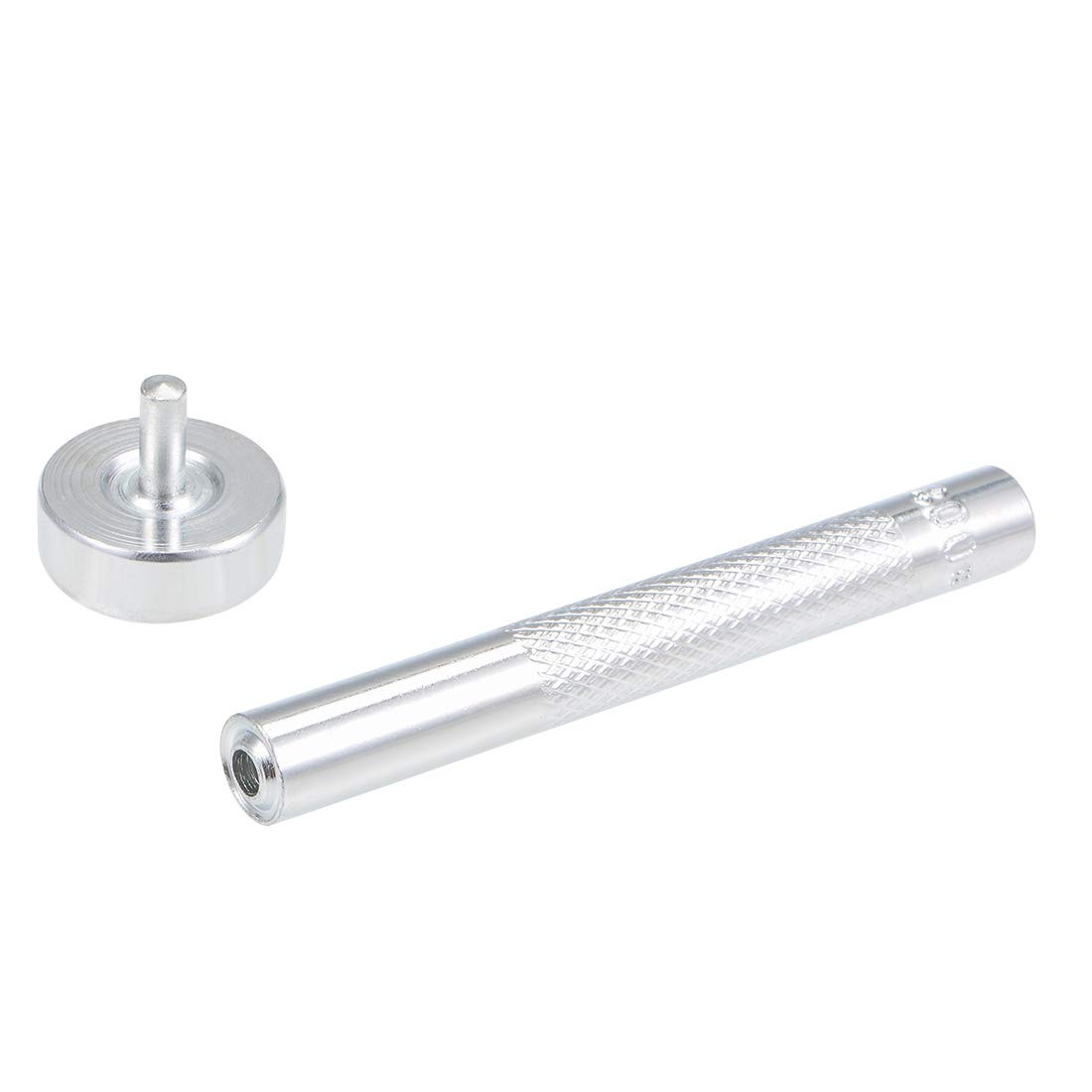 sourcing map Eyelet Hole Punch Die Tool, 6mm Grommet Setter Hollow Punch for Leather Craft Clothing Handbag Fabric Curtain Setter (400#)