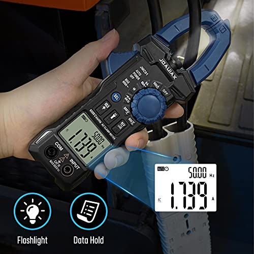 JOAUIAX Digital Clamp Meter,6000 Counts Auto Range TRMS Multimeter