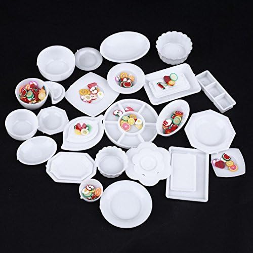 2set Kitchen Mini Tableware Miniatures Cup Plate Dish Decor Also A Good Candlelight Dinner Props For Barbies.toys Children