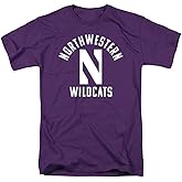 Northwestern University Official One Color Wildcats Logo Unisex Adult T-Shirt, One Color Wildcats Logo, X-Large