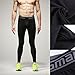 Smartdoo Men's Compression Cool Dry Baselayer Pants Wear Under Leggings Sports Tight Long Pant for Men(Black, M)