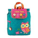 Personalized Stephen Joseph Teal Owl Embroidered Backpack, CUSTOM NAME