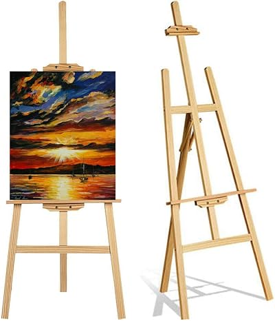 BRIEFNESS Wooden Easel Stand 150cm 59in Adjustable Tripod Canvas Holder