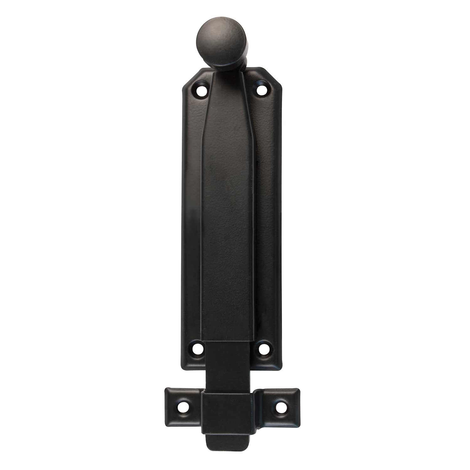Amig - Overlap Pin for Doors Mod.310 | Security Latch for Horizontal or Vertical | Zamak with Matte Black Finish | Measurements: 150 x 38 mm