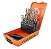 AccusizeTools - M35 HSS+5% Cobalt Metric Drill Set, 135 Deg Split Point, 1 to 10mm by 0.5mm in Strong Rose-Plastic Box, #3110-1119