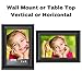 Icona Bay 4 by 6 Picture Frames (4x6, 6 Pack, Matte Black) Wood Photo Frames, Wall Mount Hangers and Table Top Easel, Landscape as 6x4 Picture Frames or Portrait as 4x6, Lakeland Collection