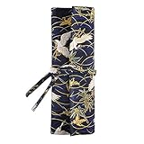 Runbox Professional Makeup Brush Rolling Case Pouch Holder Cosmetic Bag Organizer Case with Belt Strap for Travel & Home Use(Brushes Not Included)